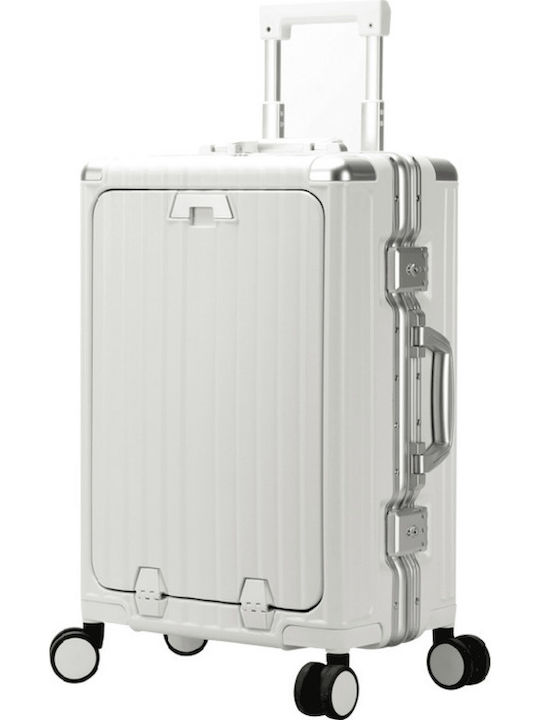 Bopai Cabin Hard White Suitcase Height 56cm
