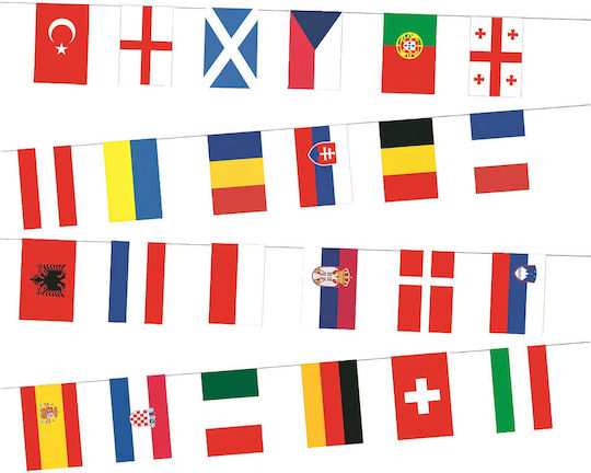 Ghirlandă Decorativă 8 M Steaguri Ale Lumii Din Țesătură Petrecere Evenimente