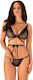 Obsessive Bowessa Black Lingerie Set