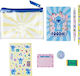Disney Stitch Stationery Set Pencil Case Notebook A6 Size Sticky Notes Pen Pencil Eraser Sharpener