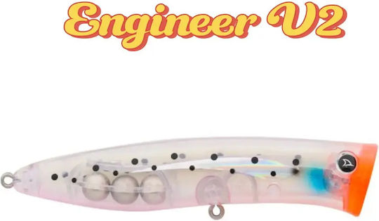 HanFishing Harp Popper 110 Τεχνητό Δόλωμα Popper 11εκ./28gr Engineer V 2