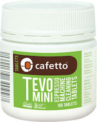 Cafetto Tevo Mini Tablets Препарат за почистване на машини за еспресо 100 бр Cafetto Tevo Mini Tablets Препарат за почистване на машини за еспресо 100 бр