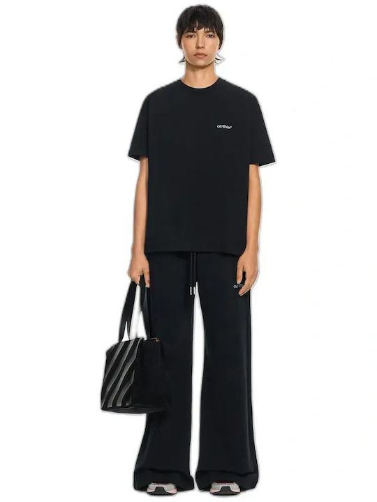 Off White Bluza Damă Tricou Floral Negru Verde Balsam