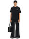 Γυναικείο T-shirt Floral Black Balsam Green