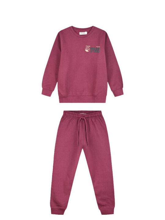 Energiers Kinder Sweatpants Set Burgundisch