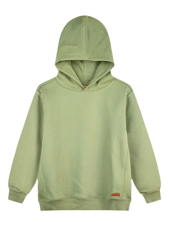 Kids Hooded Sweatshirt Khaki