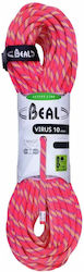 Beal Virus C100V.80 PK Δυναμικό Σχοινί Ορειβασίας με Μήκος 80m Ροζ