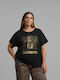 Bluza Damă Oversized Tricou Negru
