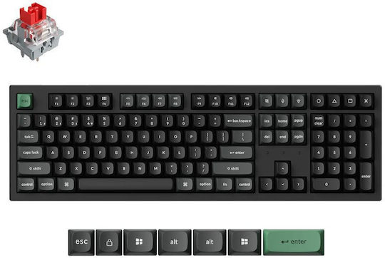 Keychron K10 Ultra K10U-H1 Wireless Gaming Mechanical Keyboard with Keychron Red Switches and RGB Lighting (English US)