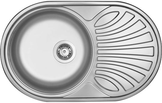 Deante Chiuvetă Drop-In Inox L77xL48cm Gri