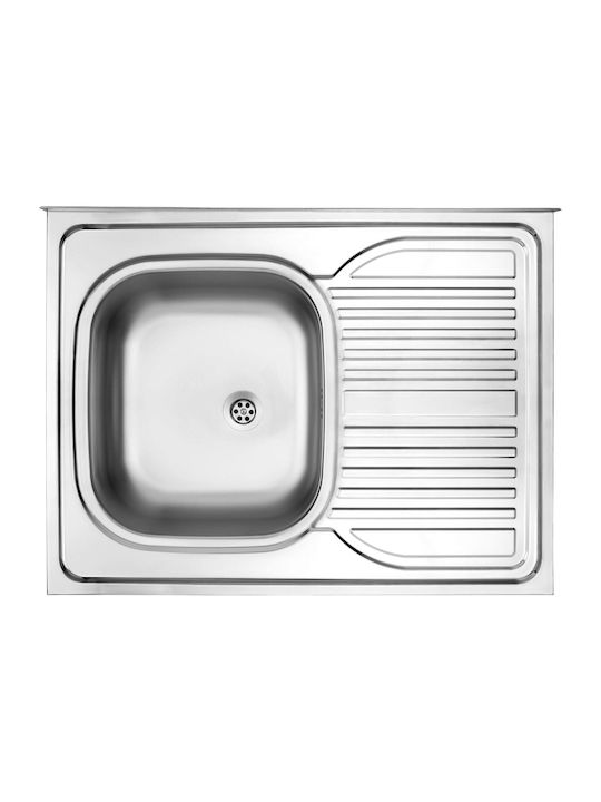 Deante Chiuvetă Încastrată Dreaptă Inox Satinat 80x60cm Gri