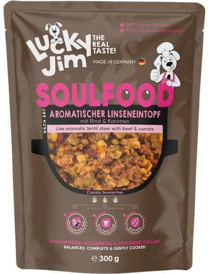 Lucky Jim Течна Храна За Кучета С Зеленчуци Говеждо Месо Картофи И Морков 300гр