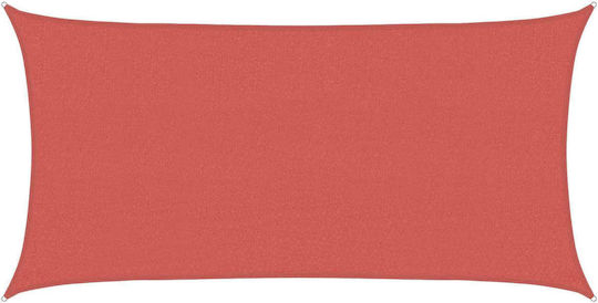 vidaXL Rectangular Orange Shade Sail 2.5x6x6m