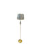 Vintage Floor Lamp with Lamp Bulb Base for E27 Gold