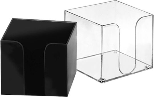Plastic Paper Cube Holder 10x6.7x10.5cm 1pc Various Colors 70692