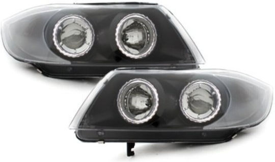 Car Bulbs Angel Eyes Front Black Bmw E90 05-09/08 Swb12b