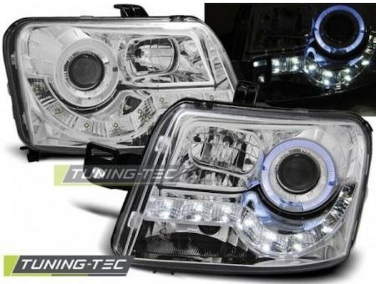 Car Bulbs Angel Eyes Front Chrome Fiat Panda 03-10 Lpfi13