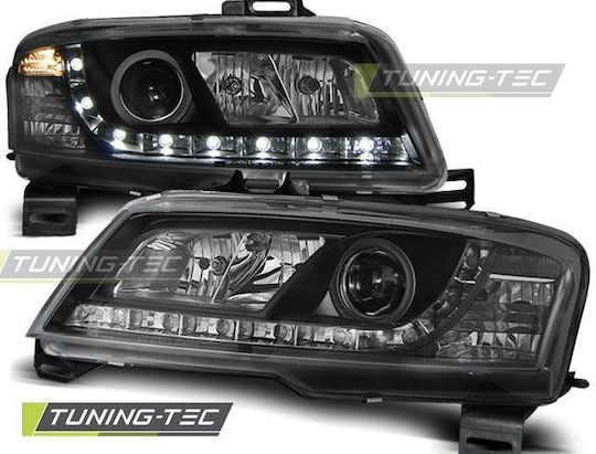 Car Bulbs Angel Eyes Front Black Fiat Stilo 3-Door 01-08 Lpfi12