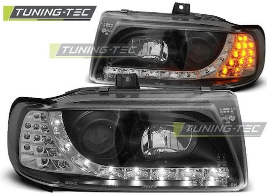 Dayline Front Black Car Bulbs Seat Ibiza 6k 93-00 Lpse16