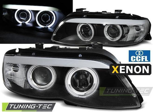 Car Bulbs Angel Eyes Front Black Ccfl Halo Rims Bmw X5 E53 04-06 Lpbmd1