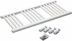 Πετσετοκρεμάστρα Μπάνιου 1200x400 467.84kcal/h Λευκή