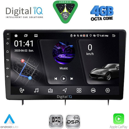 Digital IQ Car Audio System for Honda Civic 2022-2026 Bluetooth USB WiFi GPS Apple CarPlay Android Auto with 10" Touch Screen