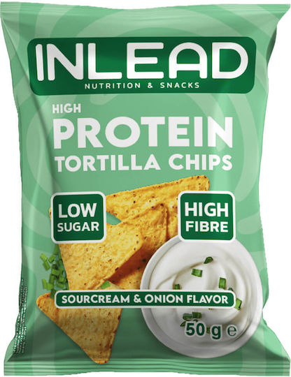Inlead Nutrition High Protein Tortilla Chips 50gr Sour Cream & Onion