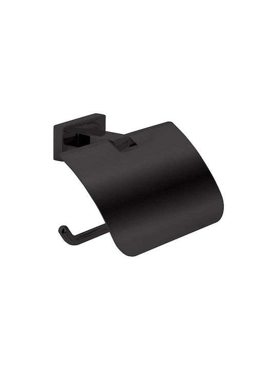 Inda Lea Wall Mounted Black Paper Holder
