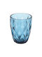 Keskor Set of Glasses for White Wine Made of Glass in Blue Colour 255ml 6 Pieces