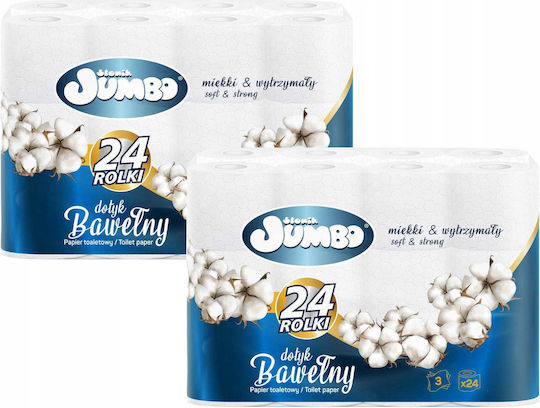 Private Label Tissue Hârtie igienică 24 role 3 foi 2 pachete