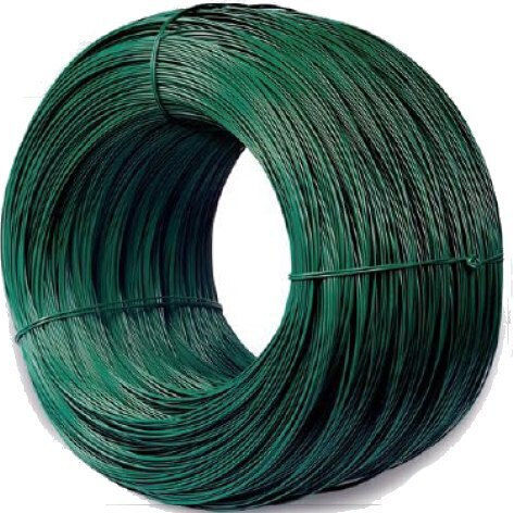 Frânghie de sârmă galvanizată acoperită cu PVC 3.0*3.8mm verde 5 Kg Dru 3.6 Pw Z