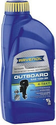 Ravenol Außenborder 10W-30 Halbsynthetisches Bootsschmierstoff Öl 4T 1lt