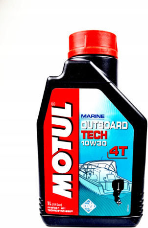 Motul Outboard Tech 10W-30 Синтетично Масло За Лодки 4T 1л