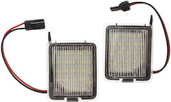 Ford C-max Ii Focus Mk3 Kuga Mondeo Mk4 S-max Led Mirror Illumination Lights 2 Pcs Set
