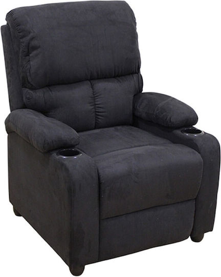 Sunday Fotoliu Relax cu Suport pentru Picioare Negru 78x89x106cm