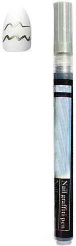 Semi-Permanent Graffiti Manicure Pen Silver 0.5mm