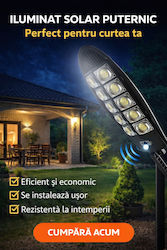 Smart Lampă Solară De Drum 200W Cu Senzor De Mișcare