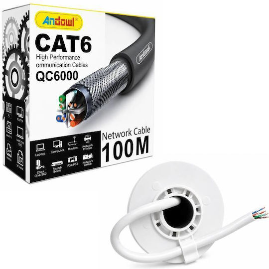 Andowl U/UTP Cat.6 (Gigabit) Ethernet Network Cable 100m