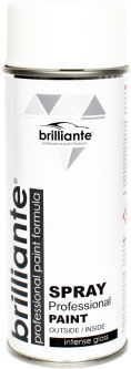 Brilliante Спрей Боя с Матови Ефекти Бял 9010 400мл