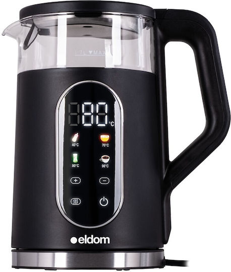 Eldom Βραστήρας 1.7lt 2200W Μαύρος