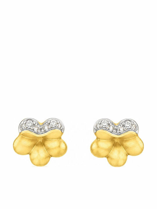 Senzio Belibasakis 14K Gold Ohrringe mit Steinen Senzio Belibasakis 14K Gold Ohrringe mit Steinen