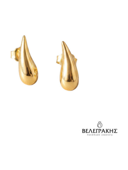 Velegrakis Stud Earrings Made of 9K Gold