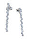 Velegrakis Earrings in 9K White Gold with Stones