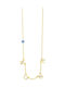 Prince Silvero Godmother Necklace Made of Gold Plated Silver with Zircon