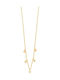 Prince Silvero Necklace From Gold Plated Silver With Pink Zircon