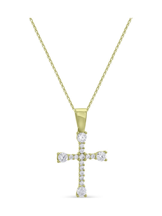 Ortaxidis Gold Cross 14K with Chain