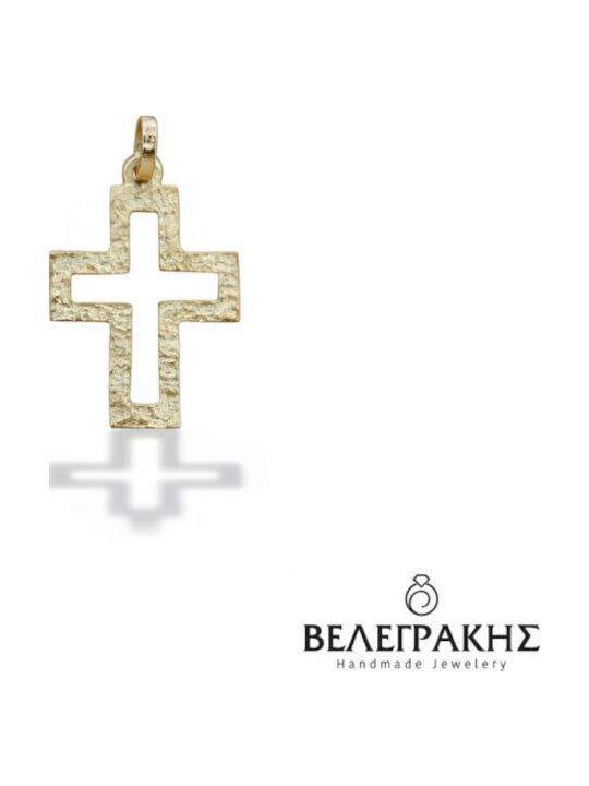 Velegrakis Männlicher Goldkreuz 9K Ohne Kette