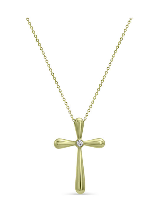 Ortaxidis Gold Cross 14K with Chain