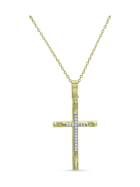 Ortaxidis Gold Cross 14K with Chain