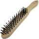 Wire Brush 5 Rows Steel Bristle Straight Tb